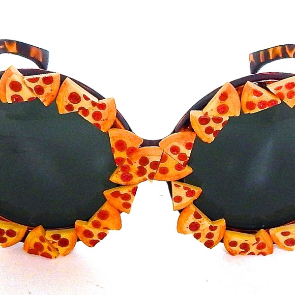 PIZZA PARTY PEPPERONI SLICE DONOVAN GLASSES NEW